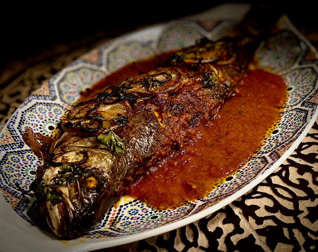 Branzino Marinated with | Harissa