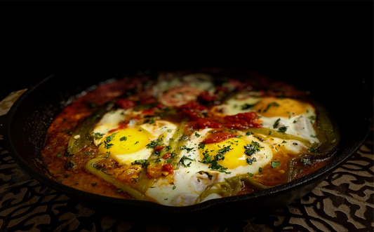 Shakshuka with Tomatoes, Eggs and | Harissa