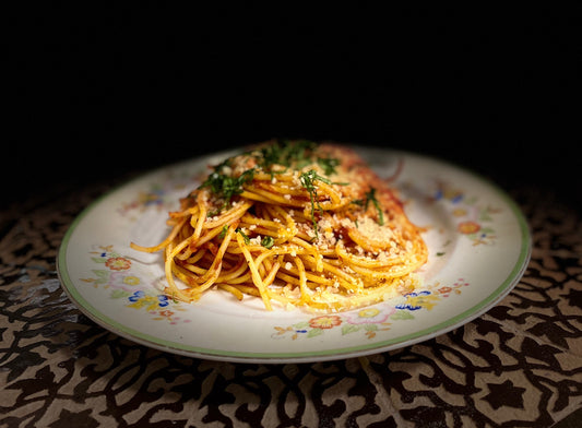 Spaghetti with Marinara Sauce and | Harissa