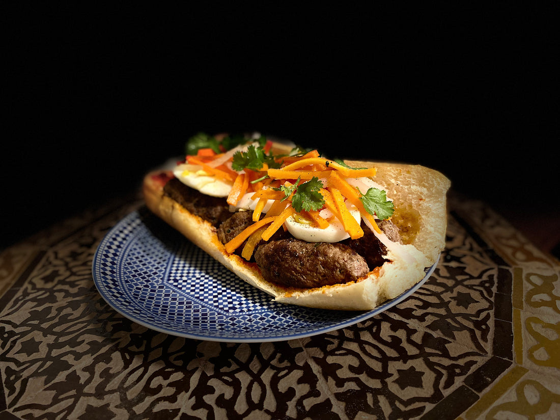 Hamburger Banh-Mi with | Harissa