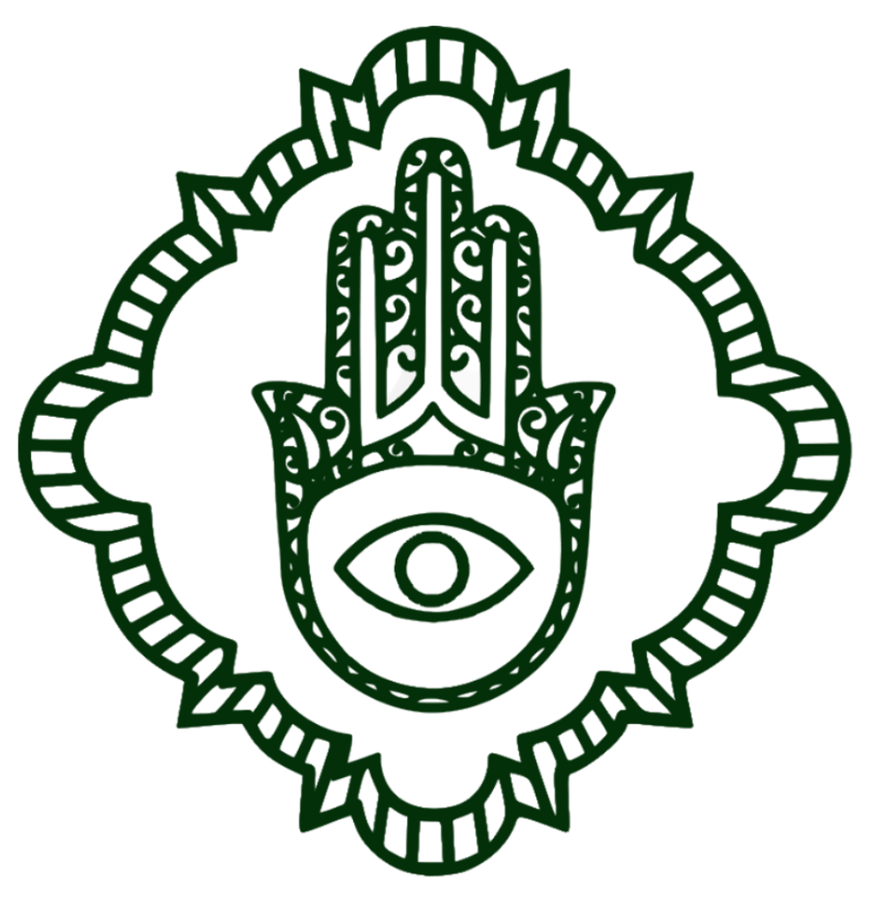 The hand of Fatima Logo of Mustaphas Inc.